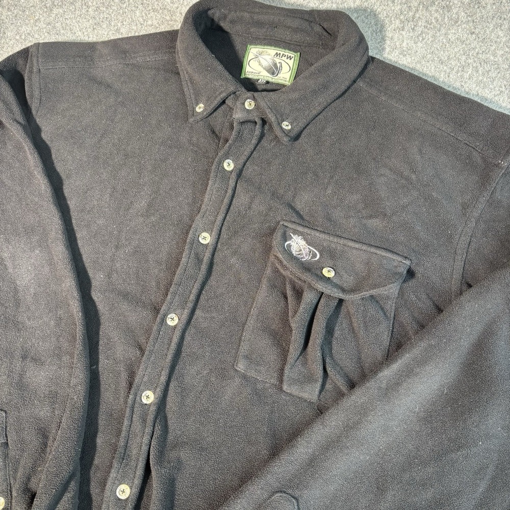 Mack's Prairie Wings Shirt Mens 3XLT Black Fleece Button Up Outdoor Hunting MPW